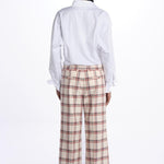 Pantalone MELODIA quadretti con risvolto MELODIA65210809 34 quelledue 