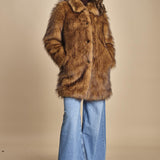 giaccone in ecovolpe LESTOR BEIGE ba&sh 