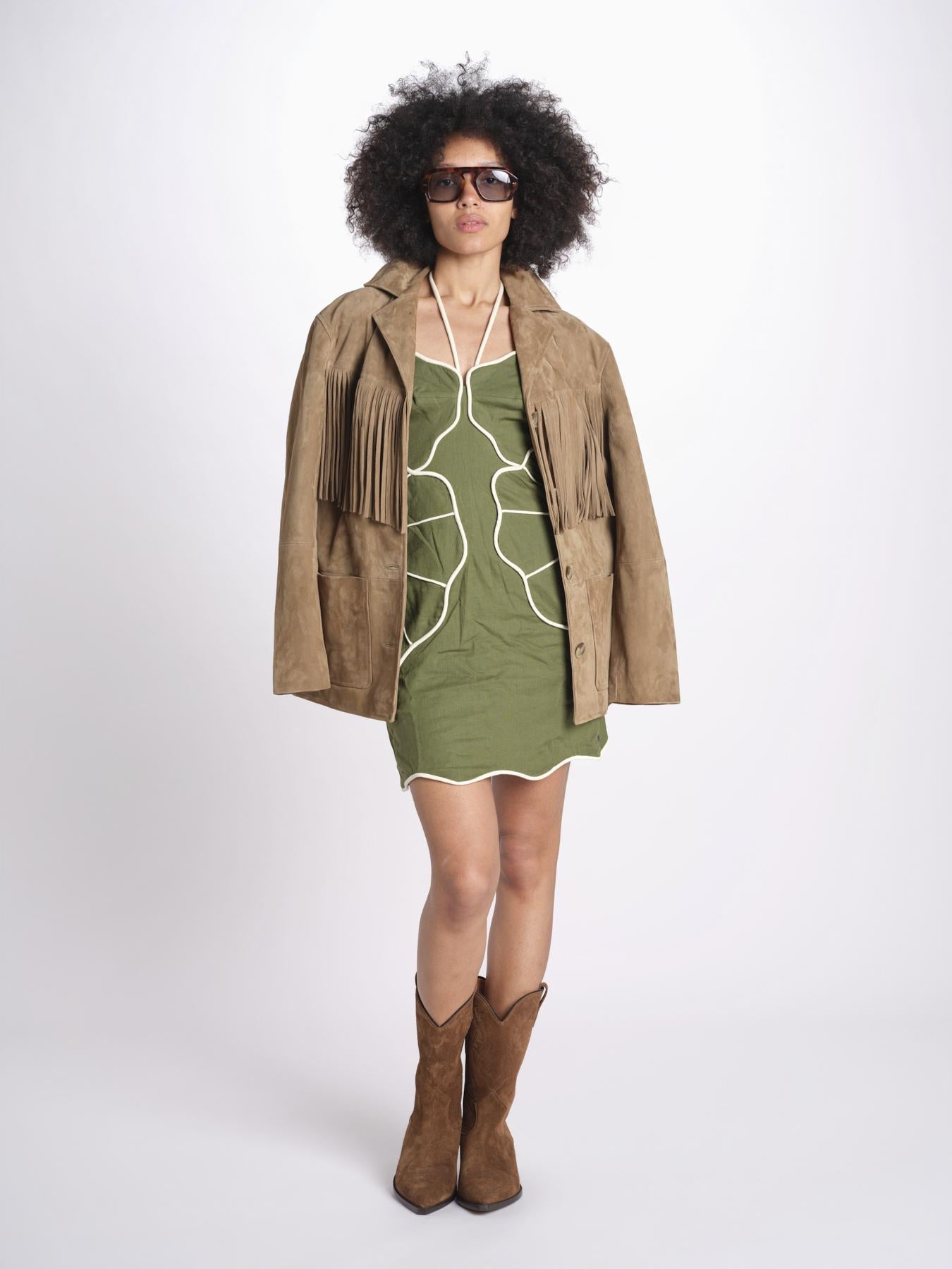 miniabito con petali 344455 GREEN L0013 farm rio 