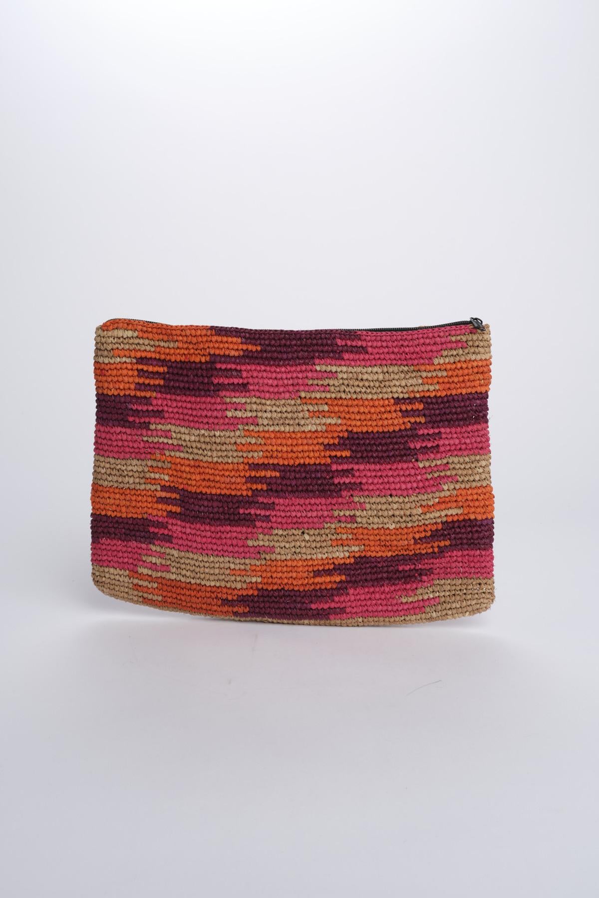 MARILIA pochette  raphia MARILIA FUXIA camalya 