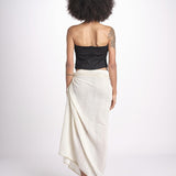 pareo in lurex gessato NORA OFF WHITE christianzen 