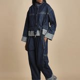 giubbotto over in denim BOXY JACKET 60877LID DA402 DARK INDIGO phillip lim 