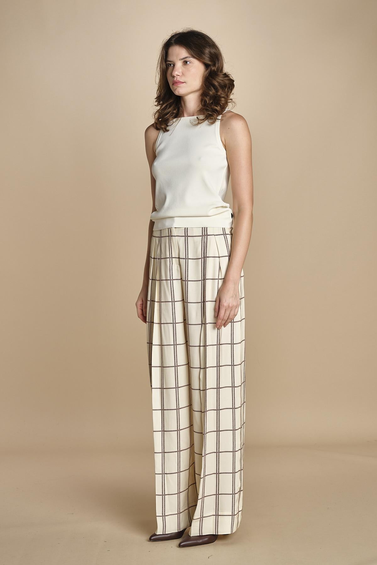 pantaloni a quadri TRAVEL CHECK BORD crida 