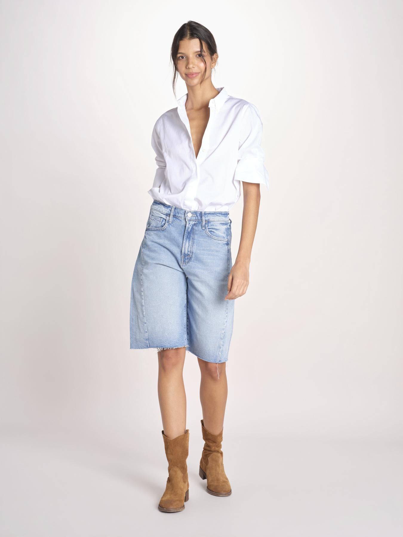 bermuda in denim 4128-1296 OWE SOW SURREAL mother 