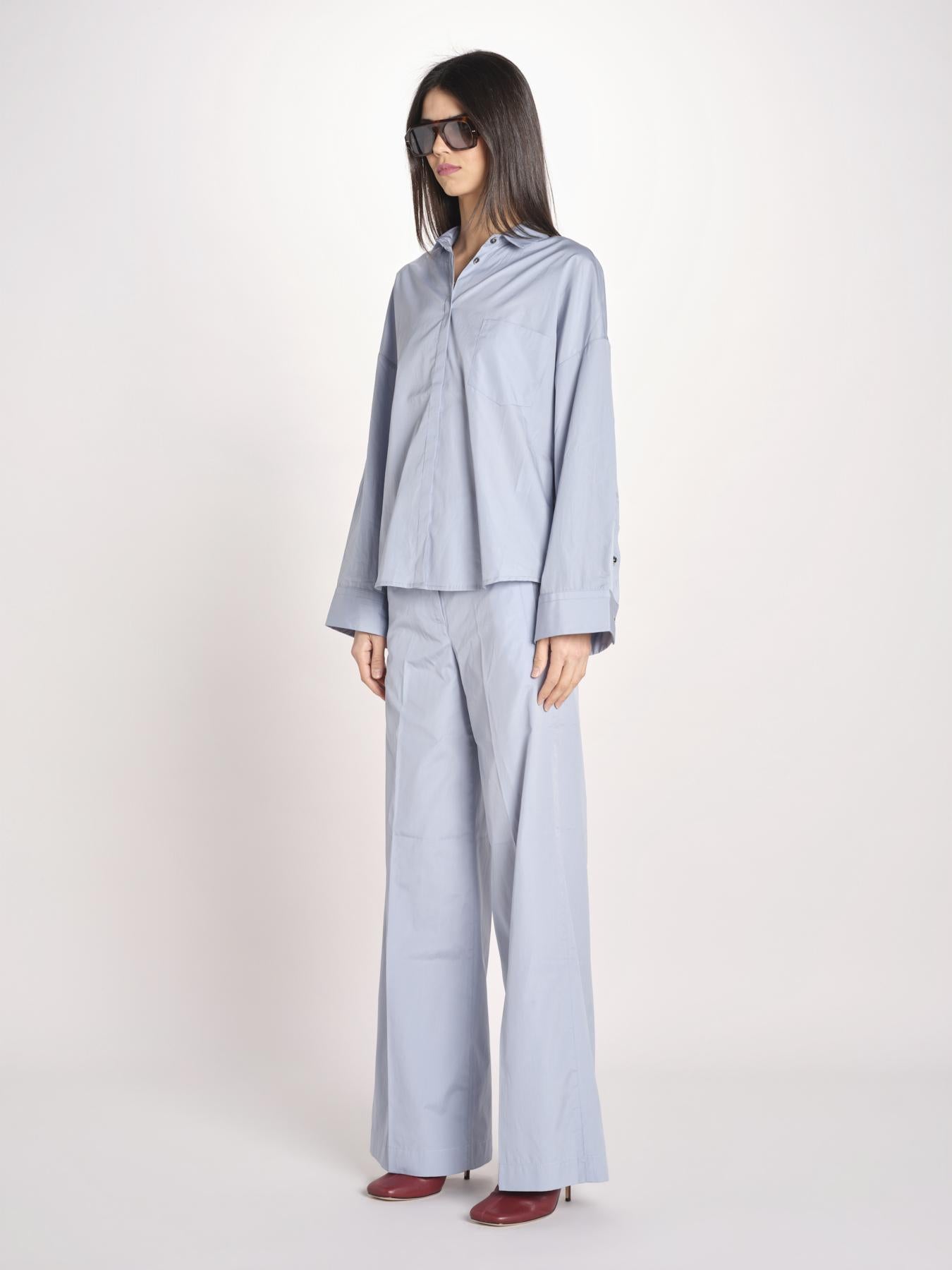 camicia maschile in popeline AMANDA AMD20 CELESTE nine in the morning 