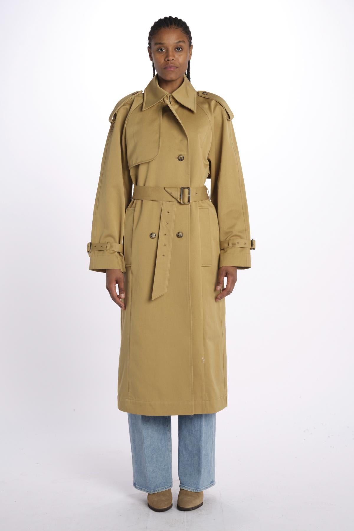 Trench lungo IO111146 BE455 ivy oak 