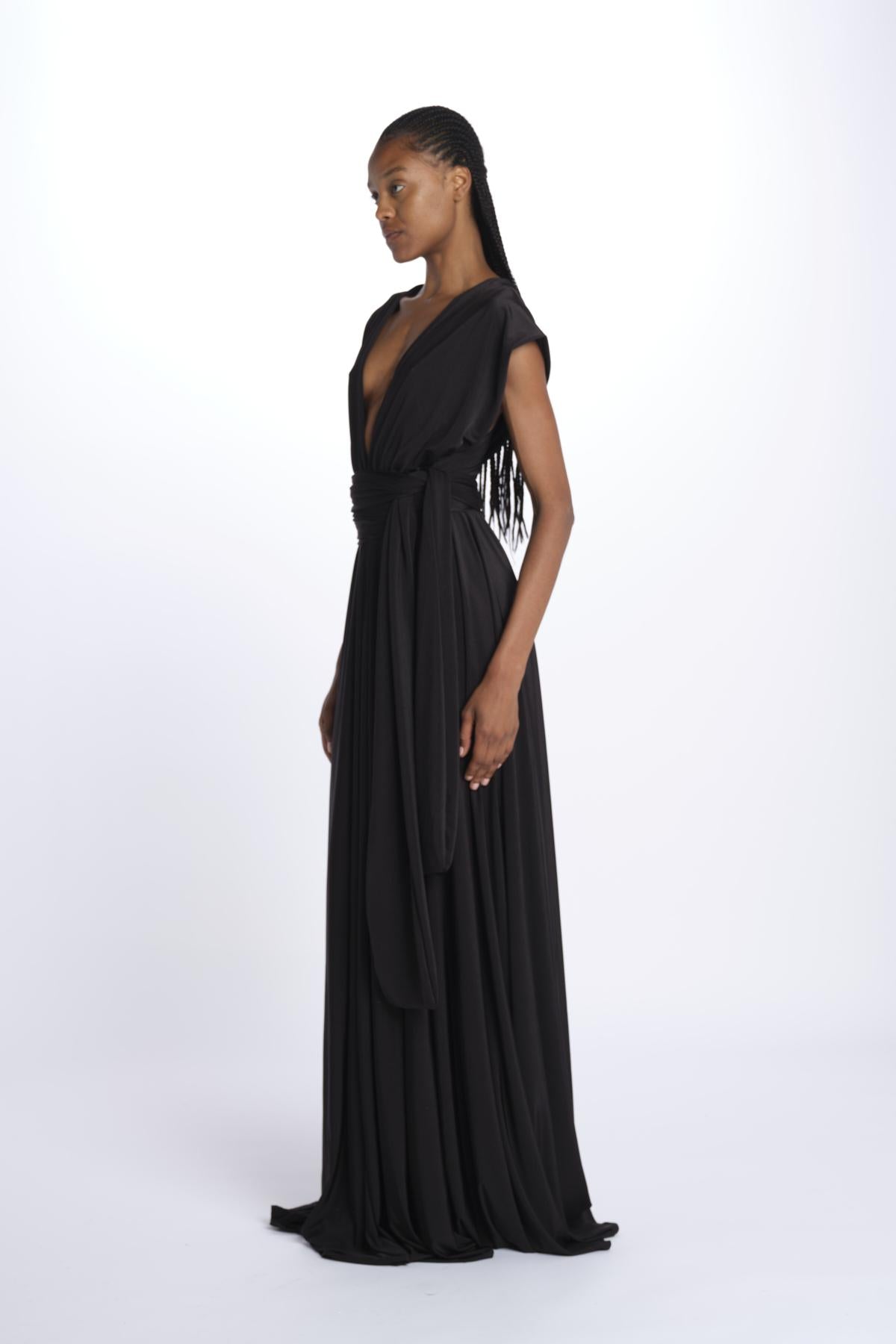 ALLUIM DRESS abito lungo ALLIUM BLACK nash 