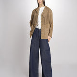 Giacca con frange GALEN 6EVH01-V03748 ARGILE vanessa bruno 