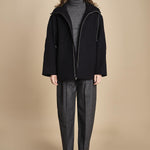pantalone in tela con 2 pinces ACUNA SNW SLATE MELANGE studio nicholson 