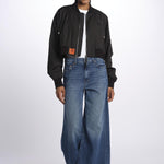 MA202 bomber corto donna EVMA202 BLACK bombers original 
