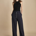 pantalone con zip TROUVI SNW DARKEST NAVY studio nicholson 