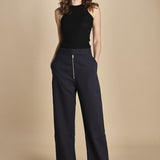 pantalone con zip TROUVI SNW DARKEST NAVY studio nicholson 