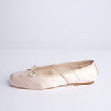 MIGNON ballerina in raso con punta quadrata F846SE1 BLS studio AMELIA 