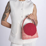 Borsa cerchio GUNTER 26RGUN01 NATURAL RED destree 