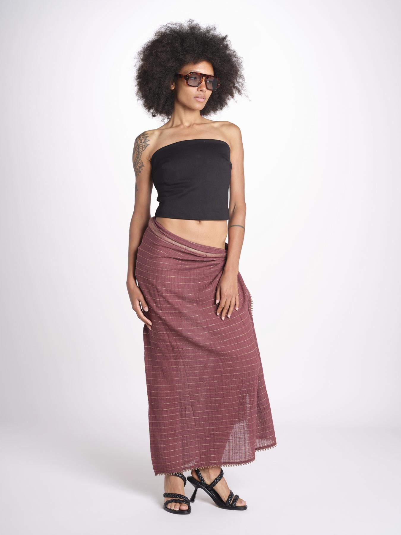 pareo in lurex gessato NORA WINE christianzen 