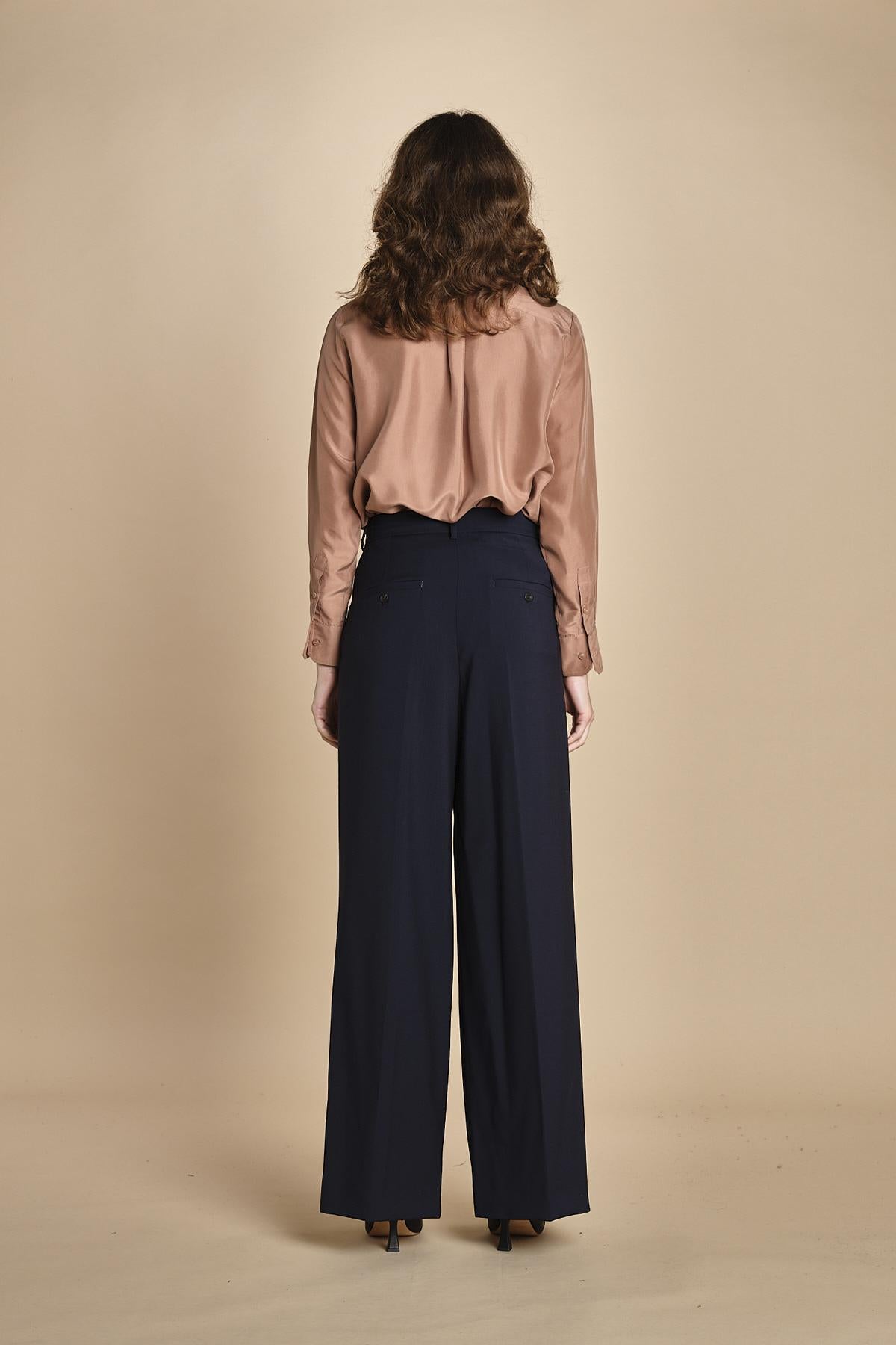 pantalone con pinces tela lana ADELFI 2525136072600 001 weekend maxmara 