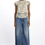 Top GIANNA pizzo macramè 026 BONE sea ny 