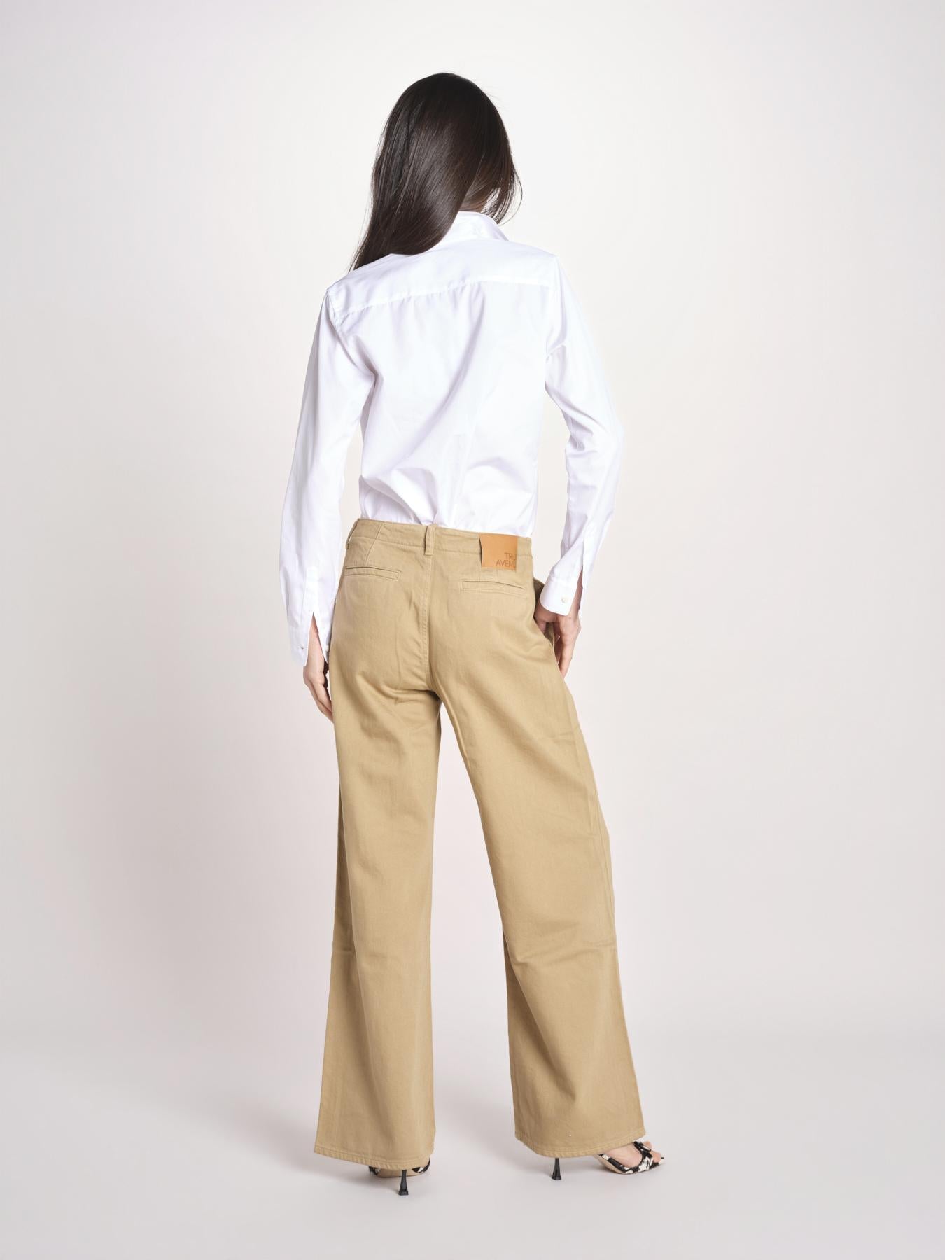pantalone 5 tasche PIA CONFORTBULL BEIGE true avenue 
