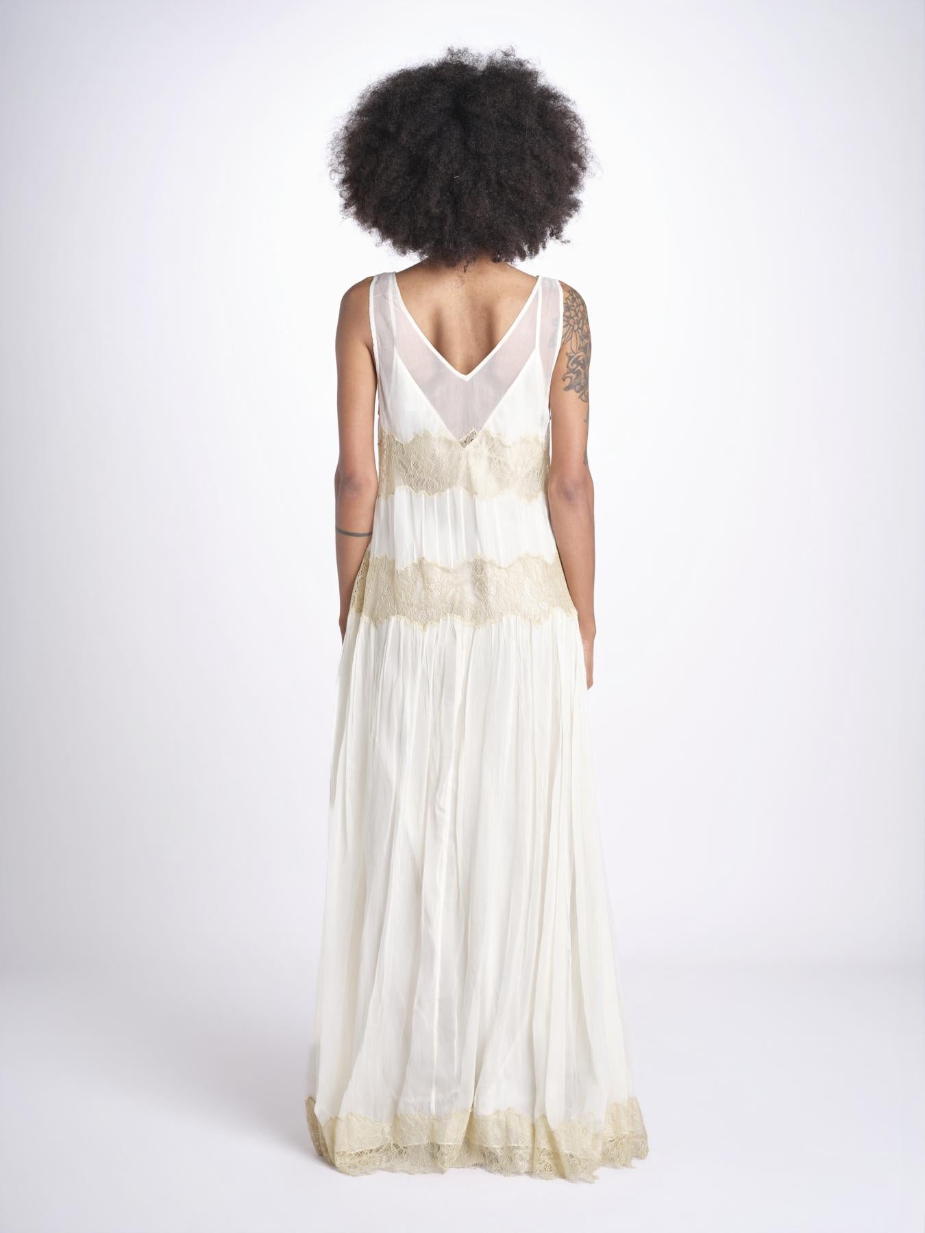 abito lungo con pizzo DOMENICA IVORY mes demoiselles 
