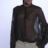 TANDY camicia nera a pois oro WWSH00582 NERO ORO zadig & voltaire 