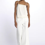 Top DACY spallina ricamo 648488 ECRU m.a.b.e. 