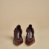 pump arricciata t.90 RHODES 90 F882CRN BOR studio AMELIA 