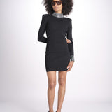 abito strass 10043 BLK retrofete 