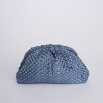 GAME clutch pochette intrecciata GAME CLUTCH PETROL maria la rosa 