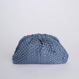GAME clutch pochette intrecciata GAME CLUTCH PETROL maria la rosa 