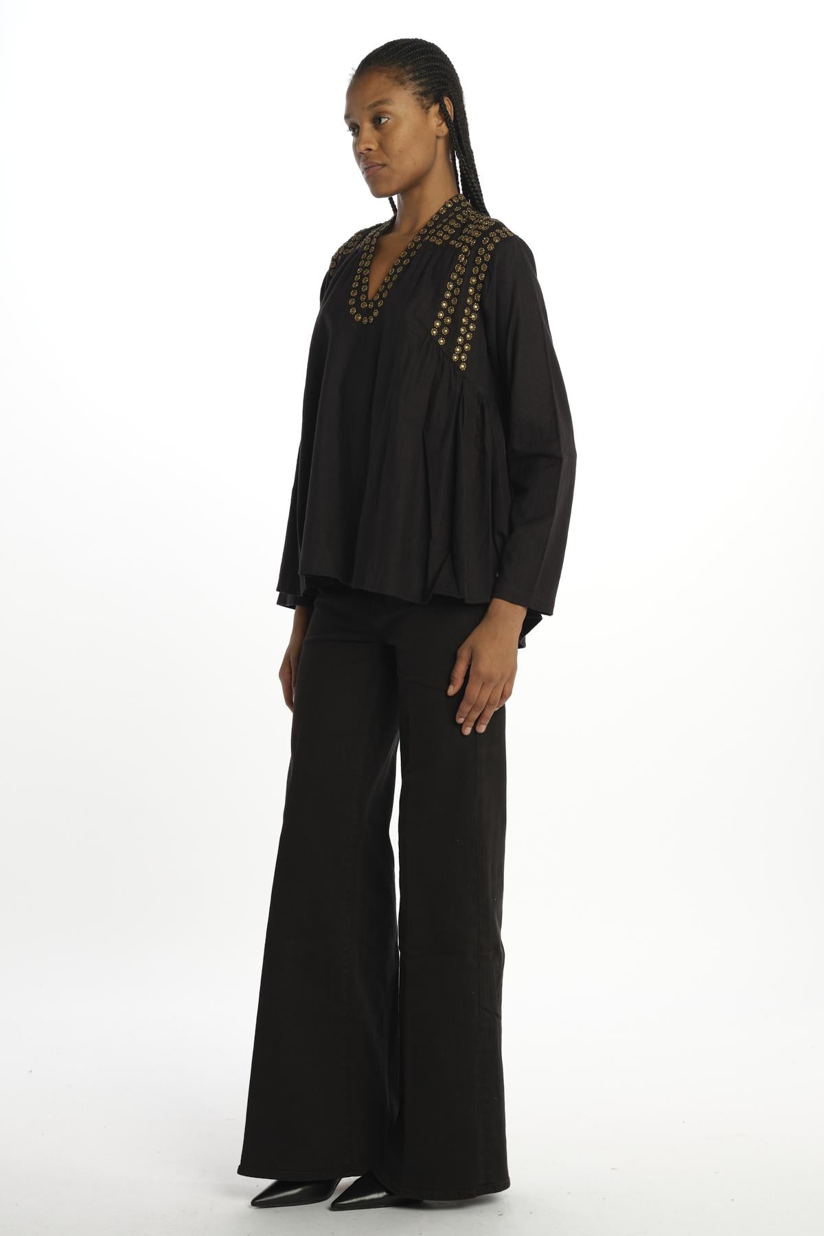  BLING BLOUSE BLACK v de vinster 