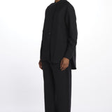 Camicia collo guru con apertura davanti BEAM1600 DARKEST NAVY studio nicholson 
