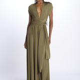 ALLUIM DRESS abito lungo ALLIUM OLIVE nash 