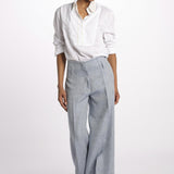 Pantalone ORIANA cropped nervature ORIANA540503 49 quelledue 