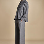 camicia in  flanella con tasche POLINE GREY true avenue 