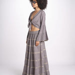 gonna lunga in lurex gessato SERENA STONE christianzen 