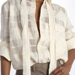 Camicia Jacqard galles ROB SHIRT WHITELACE jejia 