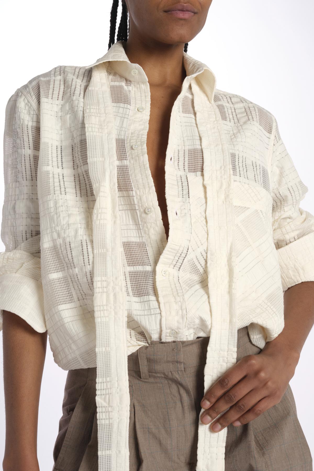Camicia Jacqard galles ROB SHIRT WHITELACE jejia 