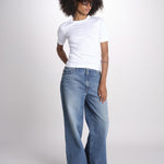 tshirt manica corta a costine KRISTIN IO1100X2351 BRIGHT WHITE WH001 ivy oak 
