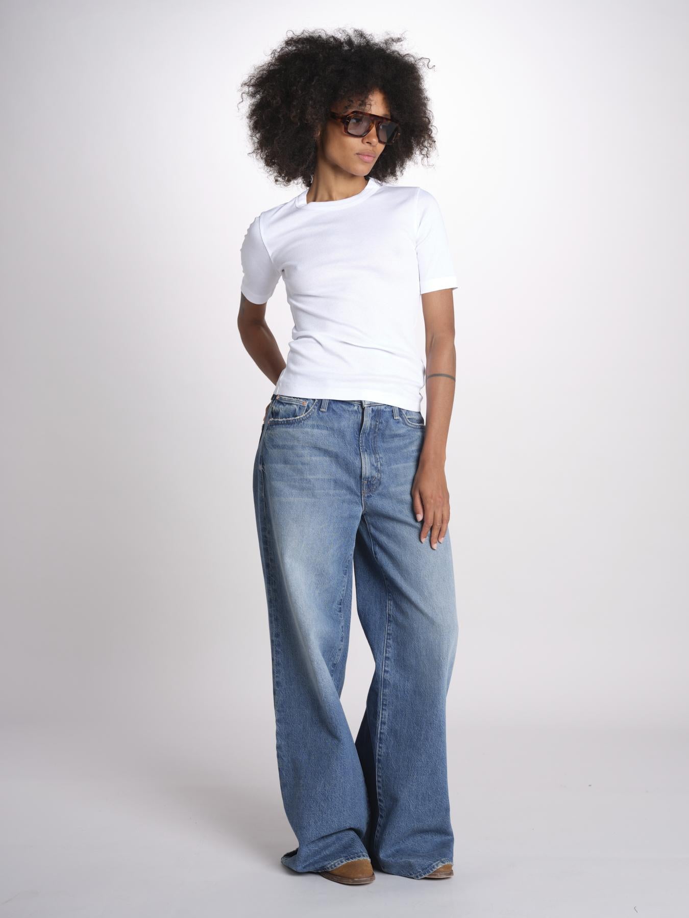 tshirt manica corta a costine KRISTIN IO1100X2351 BRIGHT WHITE WH001 ivy oak 