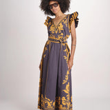 abito con stampe VALMIRA MIDNIGHT INK scarlett poppies 