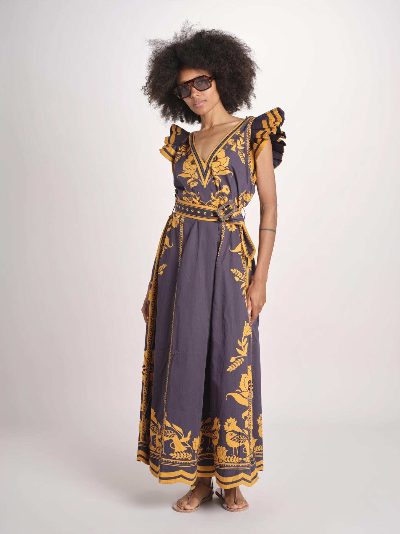 abito con stampe VALMIRA MIDNIGHT INK scarlett poppies 