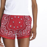 BANDADA SHORT con passamaneria BANDANA SHORT RED orsina 
