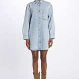 Mini abito THE SHIRT DRESS denim WP25DDR002 ETTIE frame 
