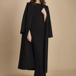 maxidress con scollo a barca e schiena nuda IMOGEN BLACK solace 