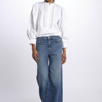 Camicia ROMIE con passamano ROMIE1BLO WHITE antik batik 