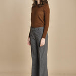 pantalone cropped con risvolto MELODIA 652923 50 quelledue 
