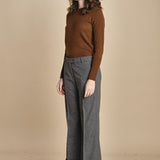 pantalone cropped con risvolto MELODIA 652923 50 quelledue 