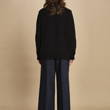 Cardigan ovetto D2200518 NERO milaura 