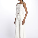 Top LACE spallina ricamato 337201 OFFWHITE farm rio 