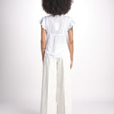 camicia con plastron e stelline NAVY 747302 WHITE mabe 